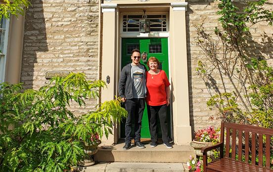 Expect a warm welcome from typical English B&B's