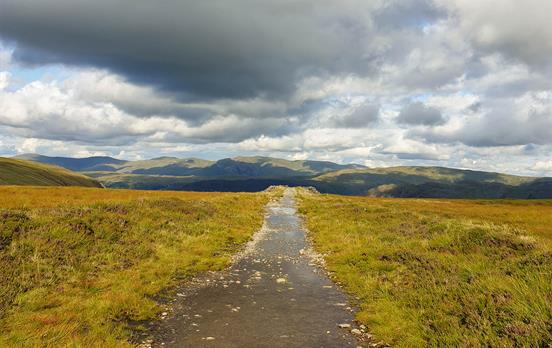 Moody skies on the way to Roswaite