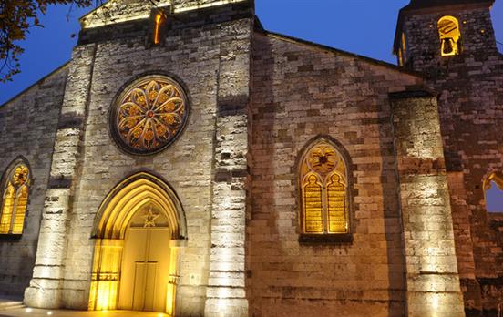 Pretty church in Auvillar