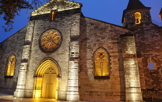 Pretty church in Auvillar