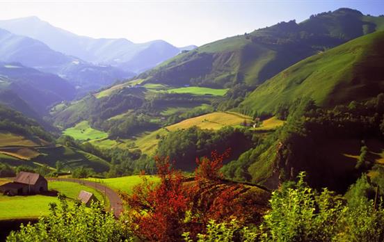 Walking in the foothills of the Pyrenees
