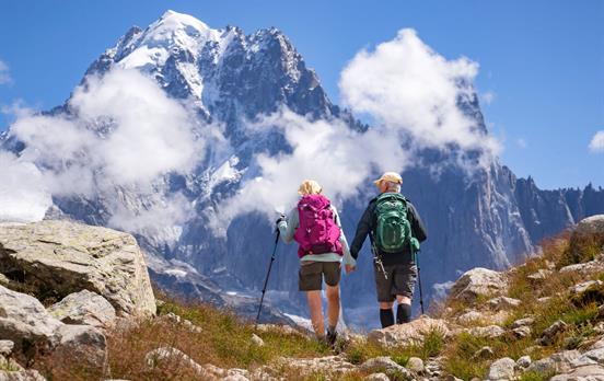 Hiking near Lac Blanc