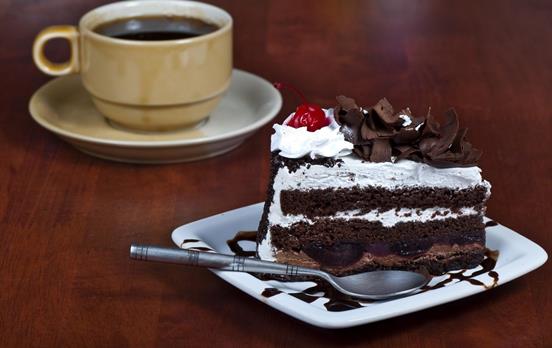 Sample a piece of classic Black Forest Gateau