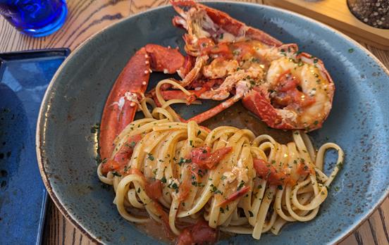 Lobster Dinner on the Amalfi Coast