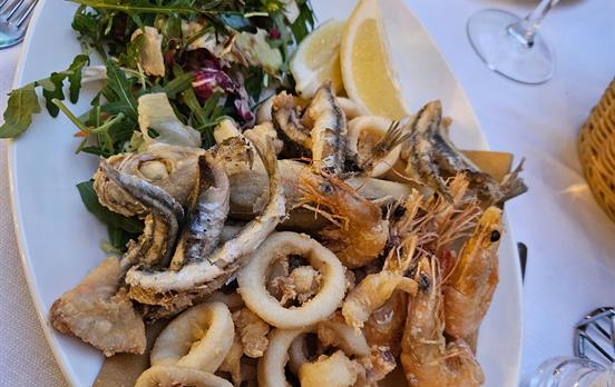 Enjoy fresh seafood, locally caught
