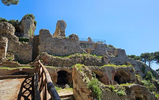 Villa Jovis, an ancient Roman palace on Capri