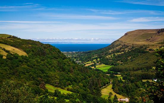 Blick über die Glens of Antrim