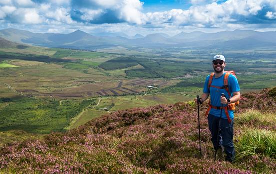Hiking along the ridge from Cahersiveen