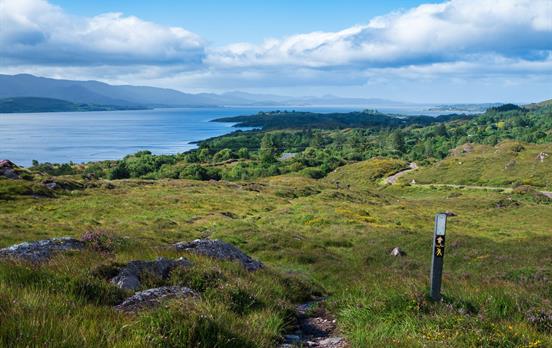 Approaching Sneem with view of Beara Peninsula