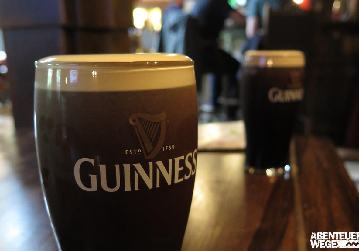 A well-deserved pint of 'the black stuff'