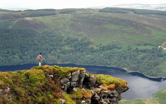 Above Lough Tay on the Wicklow Way