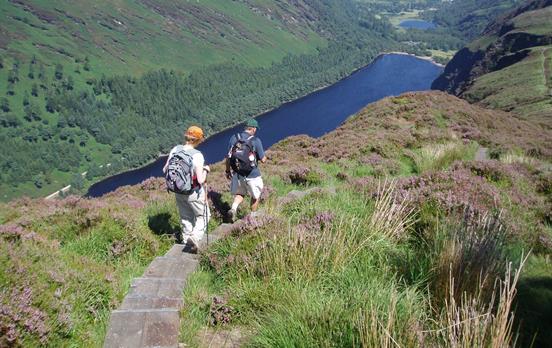 Dramatic Lough views on the Wicklow Way