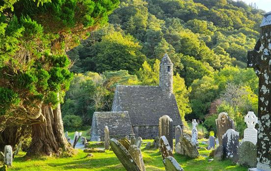 Monastic Site in Glendalough Valley