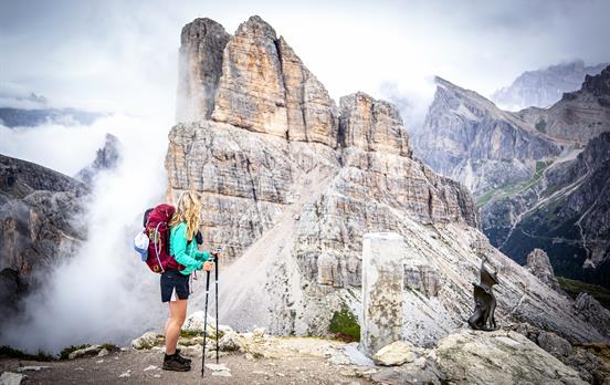Walker in the Dolomites