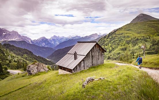 Walker in the Dolomites