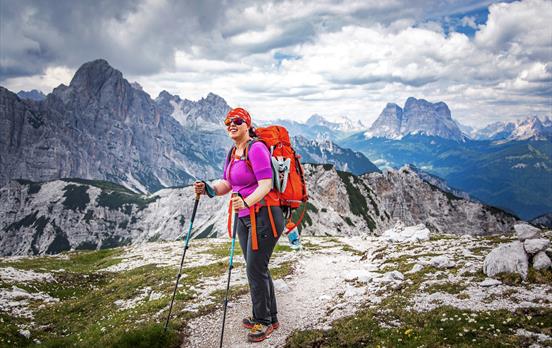 Walker in the Dolomites