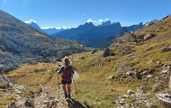Walker on the Alta Via