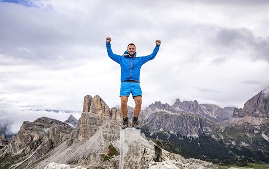 Walker at Rifugio Nuvolau