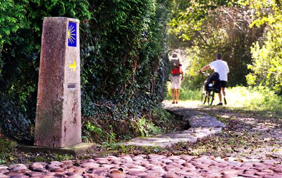 Pilger auf dem Jakobsweg