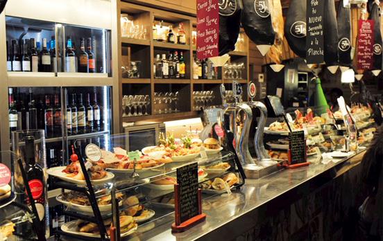 Enjoy delicious food in a Spanish tapas bar