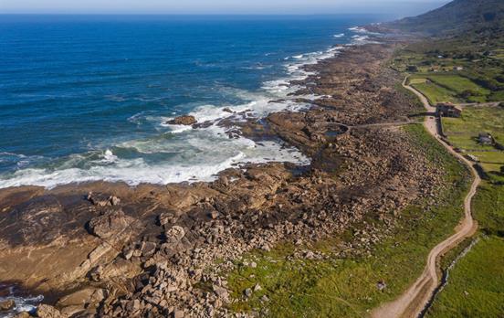 Portugues Coastal Way Ariel view