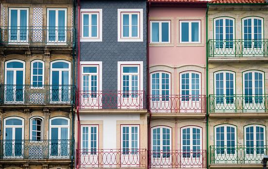 Quirky houses in Porto