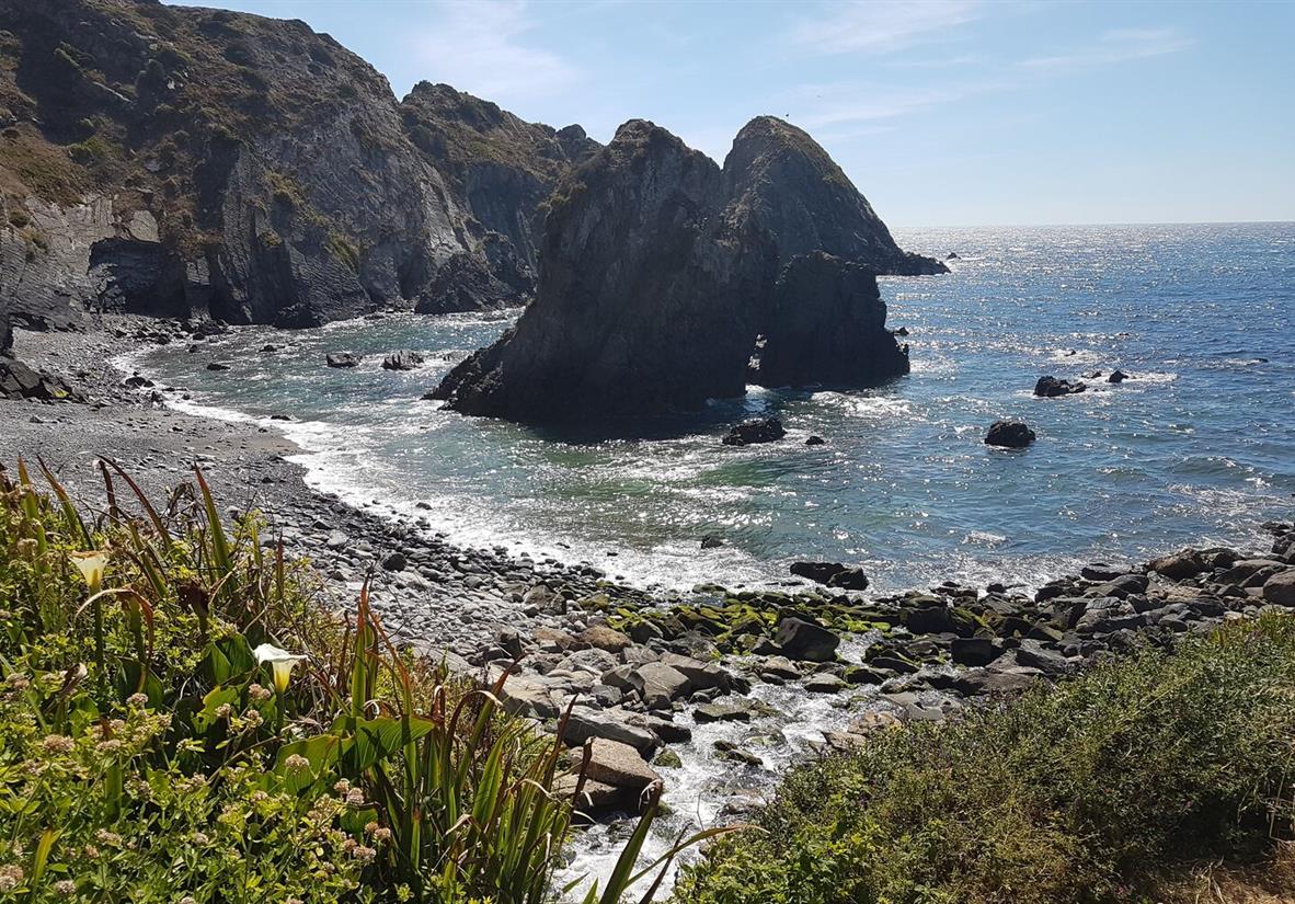 Sweeping sea vistas