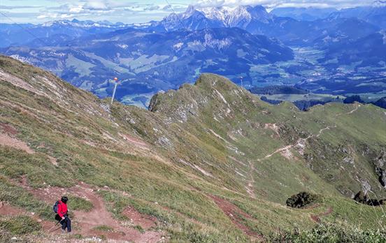 Follow the snaking trail down