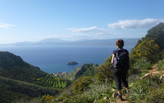 Inselwanderung oberhalb der Palamidas Bucht/ Hydra