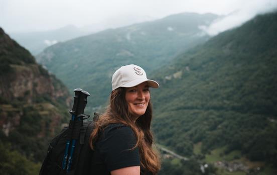 Sarah Walking in the Aosta Valley Day2