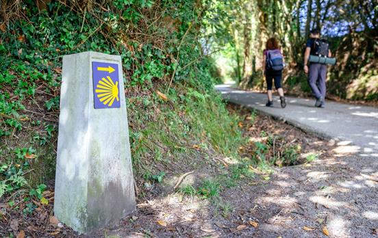 Pilger auf dem Jakobsweg