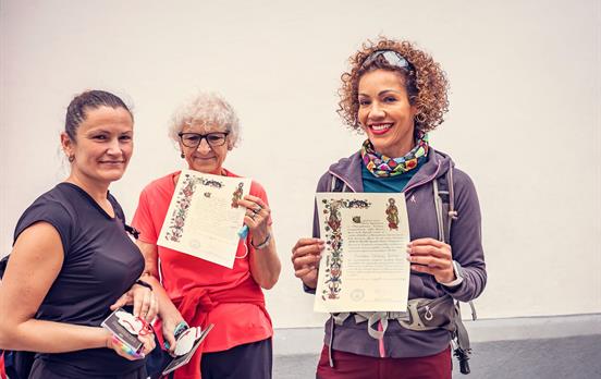 Collecting the Camino compostela certificate