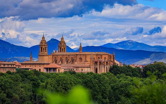 Blick auf Pamplona