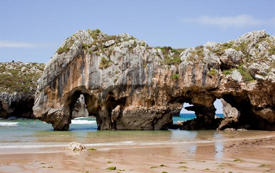 The rugged caves and beach of Cuevas del Mar