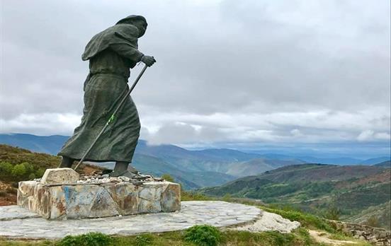 The pilgrim of O Cebreiro