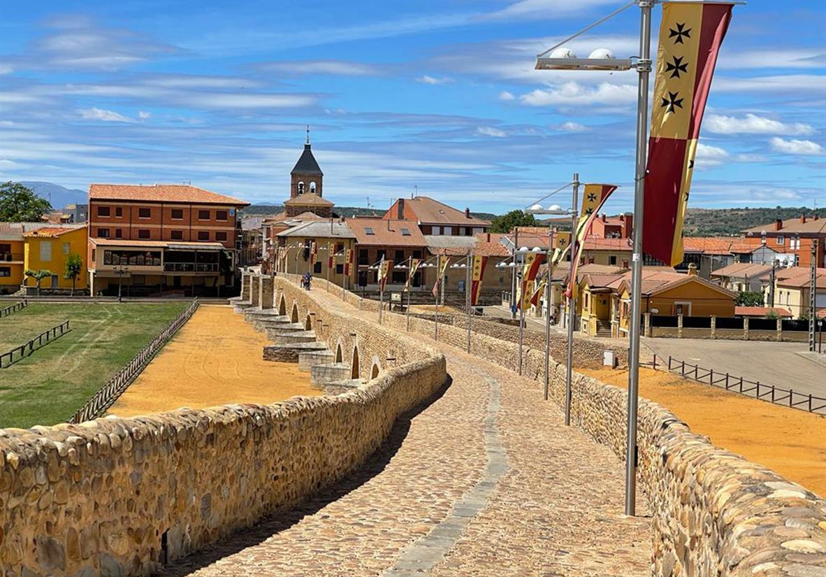 Medieval Bridge in Hospital de Orbigo