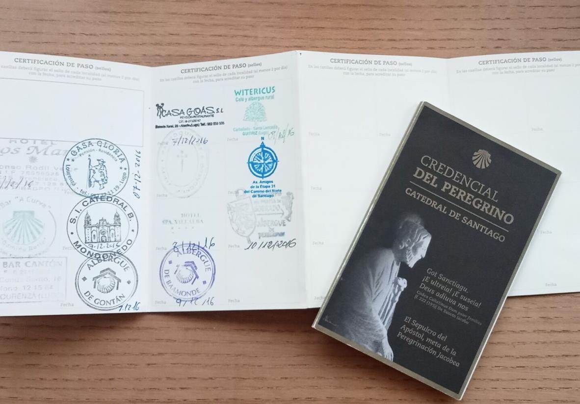 Camino Pilgrim Pack – Shell und Reisepass