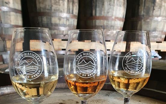 Whisky tasting at Lagg Distillery