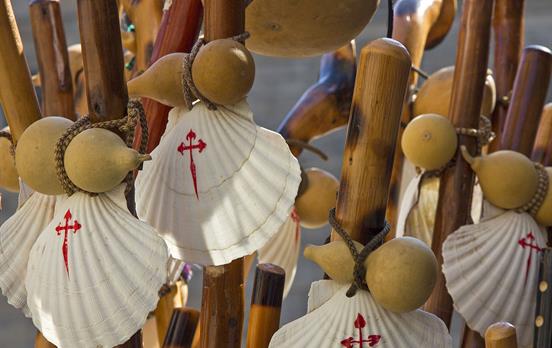 The famous shells of the Camino