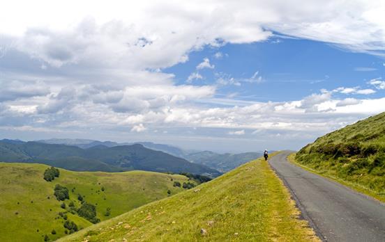 Panoramic mountain views in Pyrenees