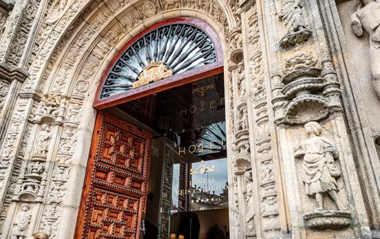 The historic Parador hotel in Santiago