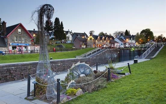 Nessie the Loch Ness monster sculpture
