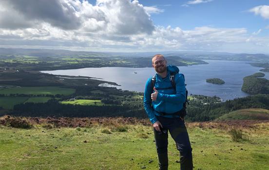 Day 1 with Loch Ness in the background