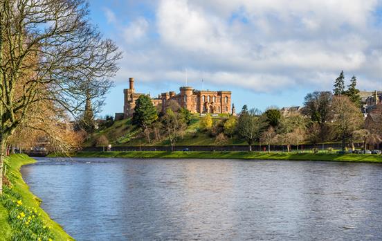 Inverness Castle overlooking the River Ness