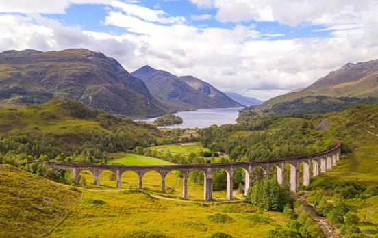 West Highland Line over the Glenfinnan viaduct