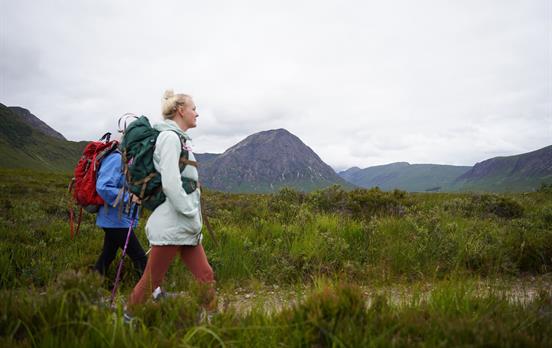 Walkers on the West Highland Way