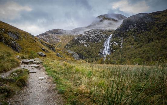 Glen Nevis footpath to Steall Falls
