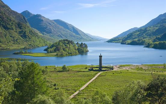 The Jacobite memorial in Glenfinnan