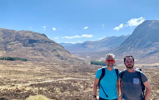 Clear skies and amazing views in Glencoe