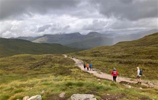 Dramatic skies on the West Highland Way